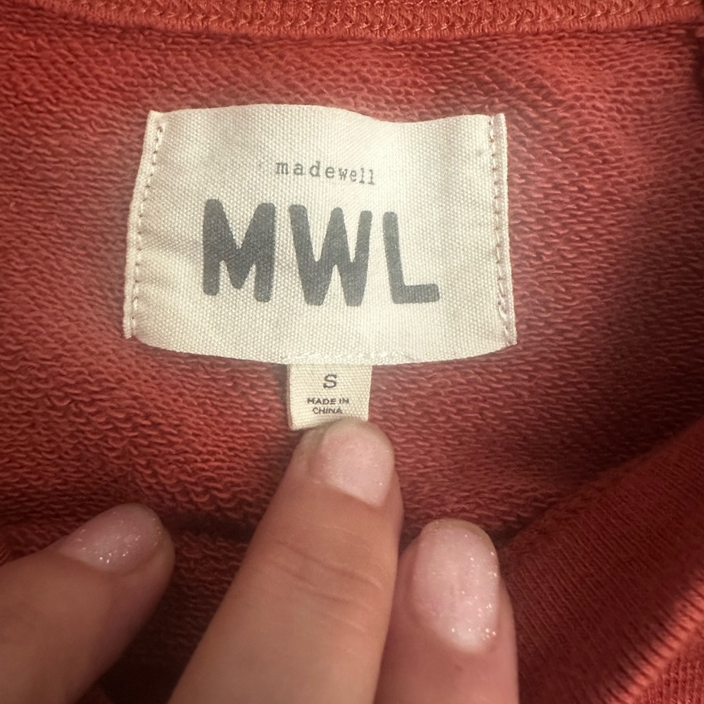 Madewell MWL Oversize Raglan Sweatshirt ( Women, Size: S)